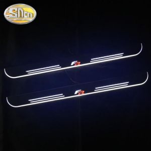 Customized 4PCS Moving LED Welcome Pedal Car Scuff Plate Pedal Threshold Door Sill Pathway Light For SEAT LEON ARONA ATECA FR מידרכות דינמיות תאורה משתנה לסיאט איביזה סיאט לאון וקופרה 