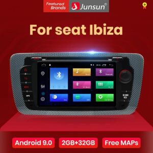Junsun Android 9.0 Car DVD Radio For Seat Ibiza 6j GPS Navigation 2 Din Screen radio Audio Multimedia Player מערכת מולטימדיה אנדרואיד מומלצת לסיאט איביזה שנים  2009 2010 2012 2013 לקניה דרך אליאקספרס