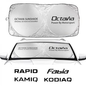For Skoda Citigo Fabia Kamiq Karoq Kodiaq Octavia Rapid Roomster Scala Superb Car Windshield Sunshades Covers Auto Accessories